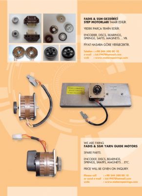 D&A - MEKK STEP MOTORLARI<br>
YARN GUIDE STEP MOTORS